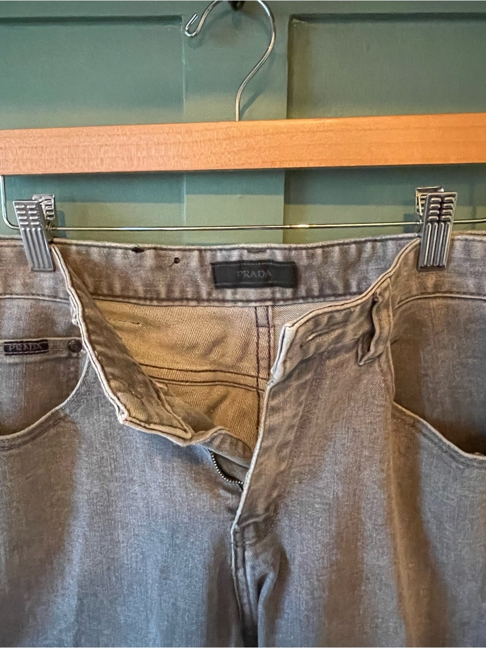 Prada Gray Straight Leg Jeans - Picture 7 of 7